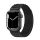 Curea de schimb (dimensiune personalizată, mică, nailon, SPORT) NEGRU Apple Watch Series 9 41mm, Watch Series 8 41mm, Watch Series 7 41mm