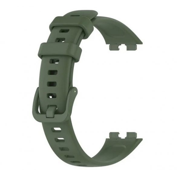 Curea de schimb (dimensiune personalizată, silicon) VERDE ÎNCHIS Huawei Band 8