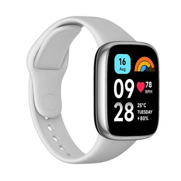 REDMI Watch 3 Ceas inteligent activ (curea din silicon, monitor de activitate, monitor de ritm cardiac, 5ATM, rezistent la apă, 100 moduri sport) GREY