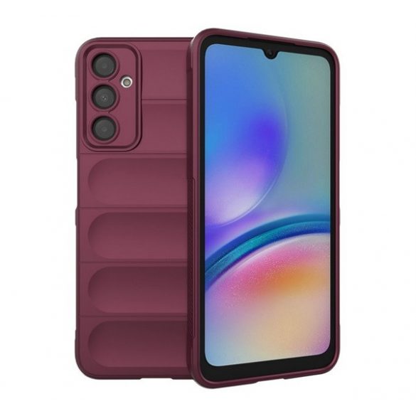 Protectie din silicon pentru telefon (rezistenta medie la impact, protectie camera, model 3D) BURGUNDY Samsung Galaxy A05s (SM-A057F)