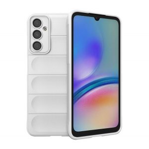 Protectie din silicon pentru telefon (rezistenta la impact mediu, protectie camera, model 3D) ALB Samsung Galaxy A05s (SM-A057F)