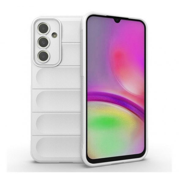 Protectie din silicon pentru telefon (rezistenta la impact mediu, protectie camera, model 3D) ALB Samsung Galaxy A25 5G (SM-A256)