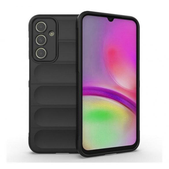 Protectie din silicon pentru telefon (rezistenta la impact mediu, protectie camera, model 3D) NEGRU Samsung Galaxy A25 5G (SM-A256)