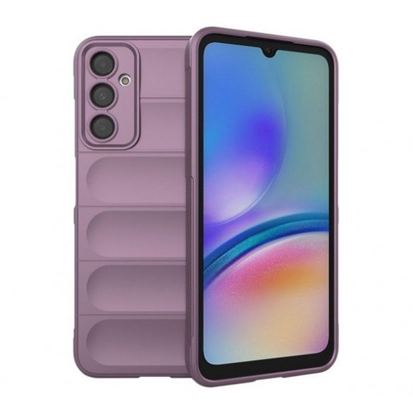 Protecție siliconică pentru telefon (rezistență medie la impact, protecție cameră, model 3D) LILA Samsung Galaxy A05s (SM-A057F)