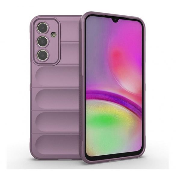 Protector din silicon pentru telefon (rezistență medie la impact, protecție pentru cameră, model 3D) PURPLE Samsung Galaxy A25 5G (SM-A256)