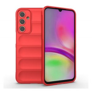 Protector de telefon din silicon (rezistență medie la impact, protecție pentru cameră, model 3D) ROȘU Samsung Galaxy A25 5G (SM-A256)