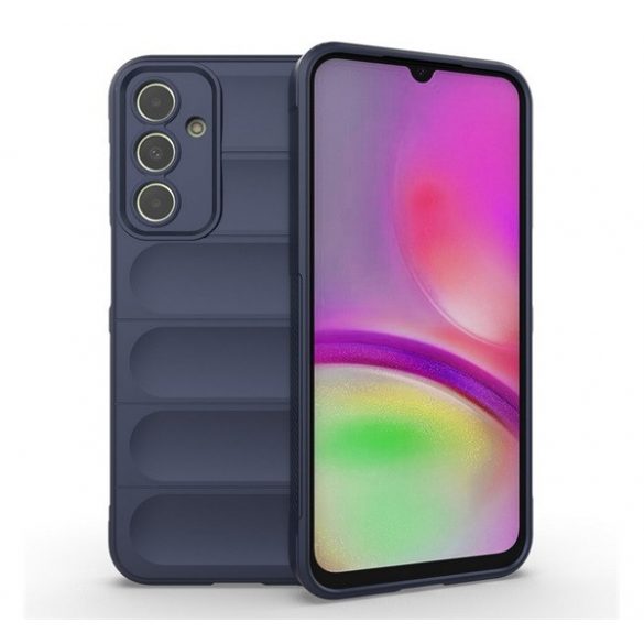 Protectie din silicon pentru telefon (rezistenta la impact mediu, protectie camera, model 3D) ALBASTRU INCHIS Samsung Galaxy A25 5G (SM-A256)