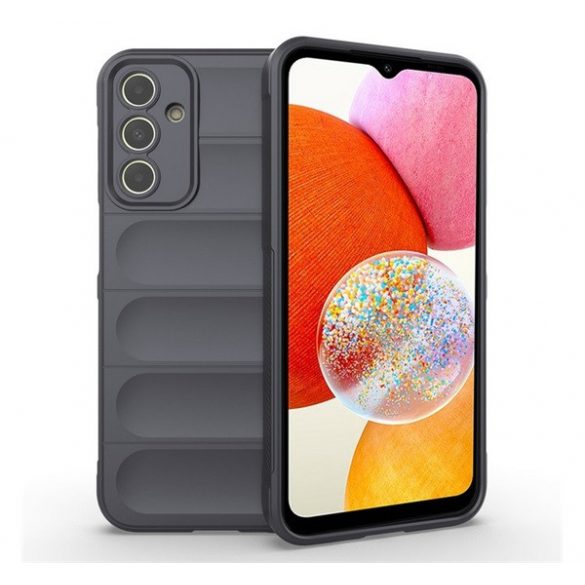 Protector din silicon pentru telefon (rezistență medie la impact, protecție pentru cameră, model 3D) GR ÎNCHIS Samsung Galaxy A15 (SM-A155), Galaxy A15 5G (SM-A156)