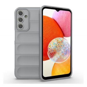 Protector din silicon pentru telefon (rezistență medie la impact, protecție pentru cameră, model 3D) GRI DESCHIS Samsung Galaxy A15 (SM-A155), Galaxy A15 5G (SM-A156)