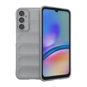 Protector din silicon pentru telefon (rezistență medie la impact, protecție pentru cameră, model 3D) GRI DESCHIS Samsung Galaxy A05s (SM-A057F)