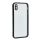 Protector din silicon (rezistenta la impact, spate transparent, protectie camera) NEGRU Apple iPhone XS 5.8, iPhone X 5.8