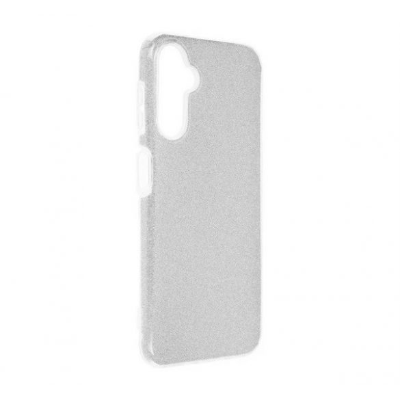 Protectie de telefon din silicon (interior din plastic, spate lucios) ARGINTIE Samsung Galaxy S24 Plus (SM-S926)