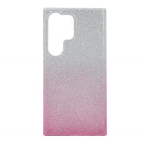 Protectie din silicon pentru telefon (interior din plastic, spate lucios) ROZ / TRANSPARENT Samsung Galaxy S24 Ultra (SM-S928)