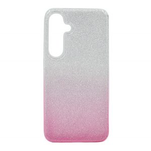 Protectie de telefon din silicon (interior din plastic, spate lucios) ROZ / TRANSPARENT Samsung Galaxy S24 Plus (SM-S926)