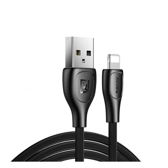 Cablu de date REMAX LESU PRO (USB - lightning, 2.1A, incarcator rapid, 100cm, anti-rupere) NEGRU