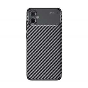 Protectie din silicon pentru telefon (rezistenta medie la impact, colt cu perna de aer, model carbon) NEGRU Samsung Galaxy A05 (SM-A055F)