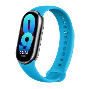 Curea de rezervă XIAOMI (dimensiune personalizată, silicon) ALBASTRU DESCHIS Xiaomi Band 8