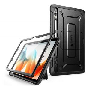 SUPCASE UNICORN BEETLE PRO protector din plastic (protecție 360°, rezistență puternică la impact, față din plastic) NEGRU Samsung Galaxy Tab S9 Plus WIFI (SM-X810), Galaxy Tab S9 Plus LTE (SM-X816)