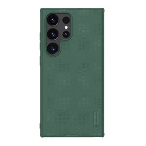 Protector de telefon din plastic NILLKIN SUPER FROSTED PRO (rezistență la impact, cauciucat, suprafață rugoasă) VERDE ÎNCHIS Samsung Galaxy S24 Ultra (SM-S928)