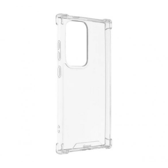 Protectie din plastic pentru telefon ROAR JELLY ARMOR (cadru din silicon, rezistenta la impact, colt cu perna de aer) TRANSPARENT Samsung Galaxy S24 Ultra (SM-S928)