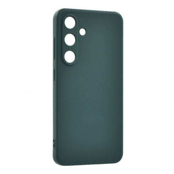 Protectie din silicon pentru telefon (mat) VERDE ÎNCHIS Samsung Galaxy S24 (SM-S921)