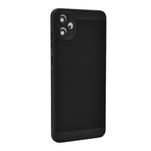 Protectie din plastic pentru telefon (respirabila, perforata, protectie pentru camera) NEGRU Samsung Galaxy A05 (SM-A055F)