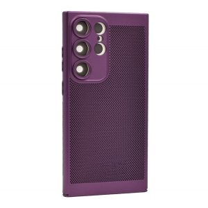 Protectie din plastic pentru telefon (respirabila, perforata, protectie pentru camera) PURPLE Samsung Galaxy S24 Ultra (SM-S928)