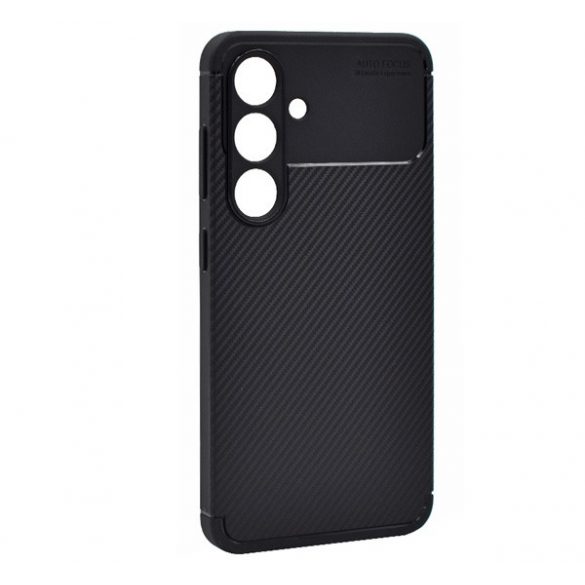 Protectie din silicon pentru telefon (rezistenta la impact, colt cu perna de aer, model carbon) NEGRU Samsung Galaxy S24 Plus (SM-S926)