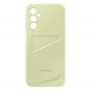 Protector de telefon din silicon SAMSUNG (buzunar pentru card) LIME Samsung Galaxy A25 5G (SM-A256)