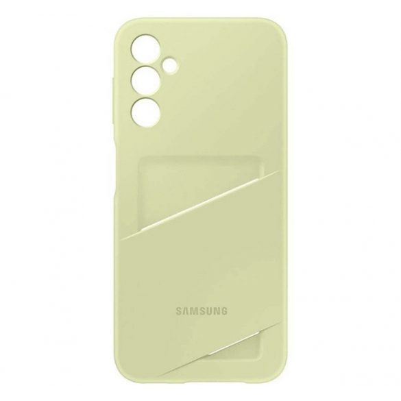 Protector de telefon din silicon SAMSUNG (buzunar pentru card) LIME Samsung Galaxy A25 5G (SM-A256)