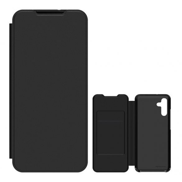 Proiectat pentru carcasa SAMSUNG în picioare (FLIP activ, deschidere laterală, buzunar pentru card) NEGRU Samsung Galaxy A05s (SM-A057F)