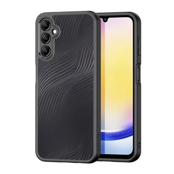 Protectie telefon DUX DUCIS AIMO din plastic (rezistenta la impact, cadru silicon, protectie camera, mat, val) NEGRU Samsung Galaxy A25 5G (SM-A256)