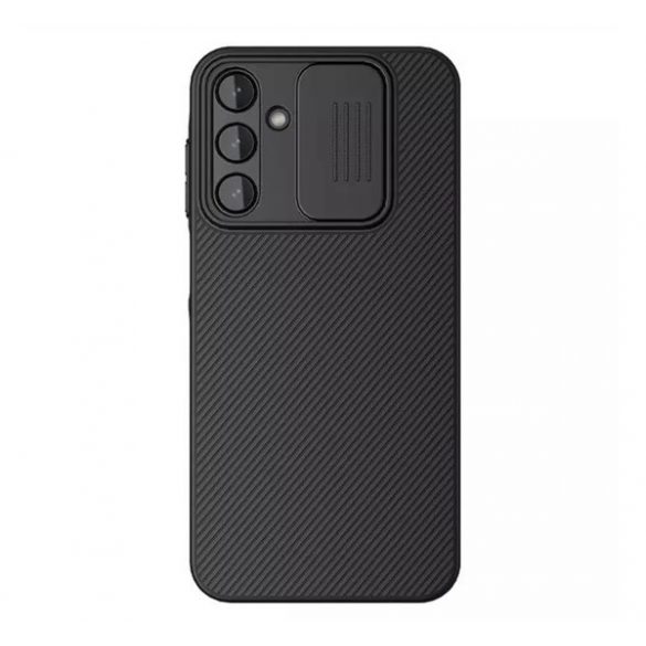 Protectie de telefon din plastic NILLKIN CAMSHIELD (cadru din silicon, rezistenta la impact, protectie camera, dungi) NEGRU Samsung Galaxy A15 5G (SM-A156), Galaxy A15 (SM-A155)