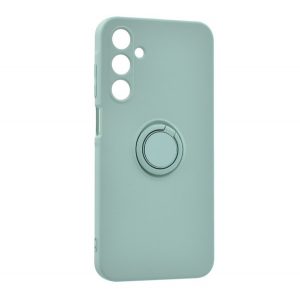 Protectie din silicon pentru telefon (inel de fixare, interior din microfibra de pluș, magnetic, protecție pentru cameră) ALBASTRU MENTA Samsung Galaxy A25 5G (SM-A256)