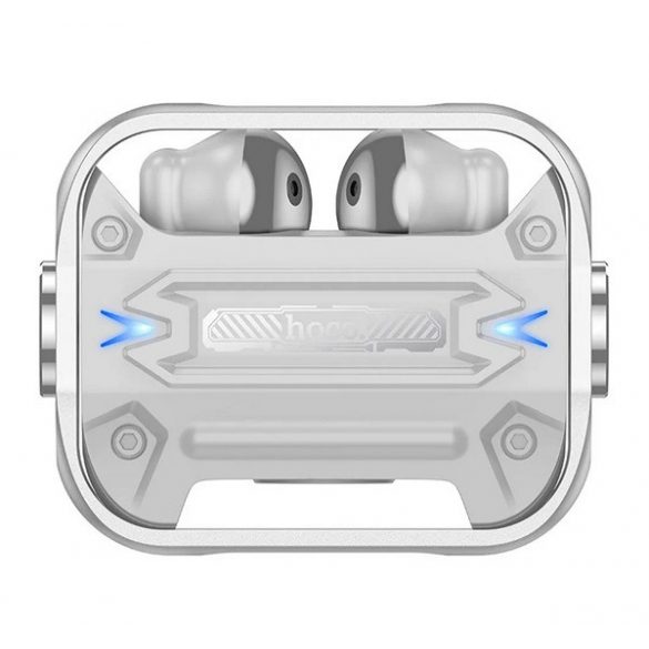 Căști bluetooth HOCO EW55 STEREO (v5.3, TWS, microfon + carcasă de încărcare) SILVER