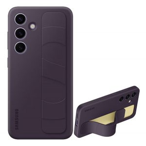 Protectie de telefon din silicon SAMSUNG (mat, curea incorporata) PURPLE Samsung Galaxy S24 (SM-S921)