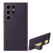   SAMSUNG silicon telefon protecție(mat, built-in curea) LILA Samsung Galaxy S24 Ultra (SM-S928)
