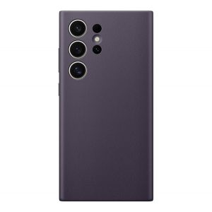 Conceput pentru protectia telefonului din plastic SAMSUNG (copertă din spate cu efect de piele ECO) PURPLE Samsung Galaxy S24 Ultra (SM-S928)