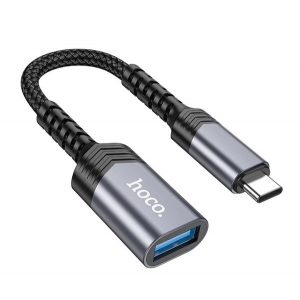 HOCO UA24 cablu adaptor (mufă USB - Type-C, 4A) NEGRU