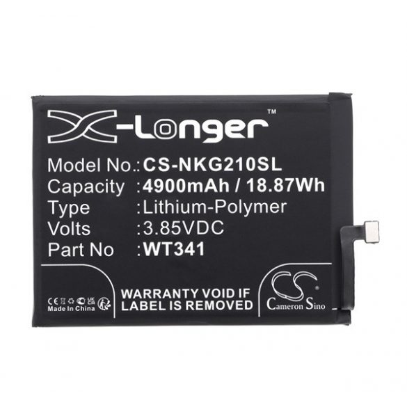 Baterie CAMERON SINO Li-Polymer (3.85V / 4900mAh, compatibil cu Nokia WT341) NEGRU Nokia G21