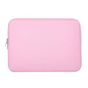 Carcasă pentru LAPTOP/NOTEBOOK (universală, dimensiune 15,6", 400x305x20mm, neopren, interior de pluș) CULOARE ROZ