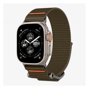 Curea de schimb SPIGEN DURAPRO FLEX (dimensiune personalizată, mare, textilă, reglabilă) MARO/ORANGEL Apple Watch Series 3 42mm, Watch Series 2 42mm, Watch Series 1 42mm