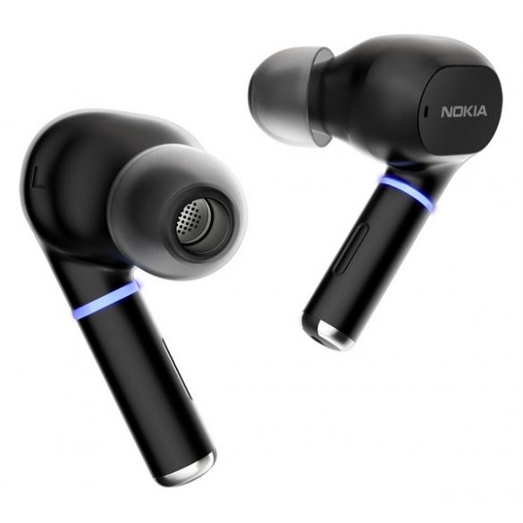 Căști bluetooth NOKIA CLARITY EARBUDS 2 PRO STEREO (v5.3, TWS, microfon, IPX4, filtrare activă a zgomotului + carcasă de încărcare) GRI