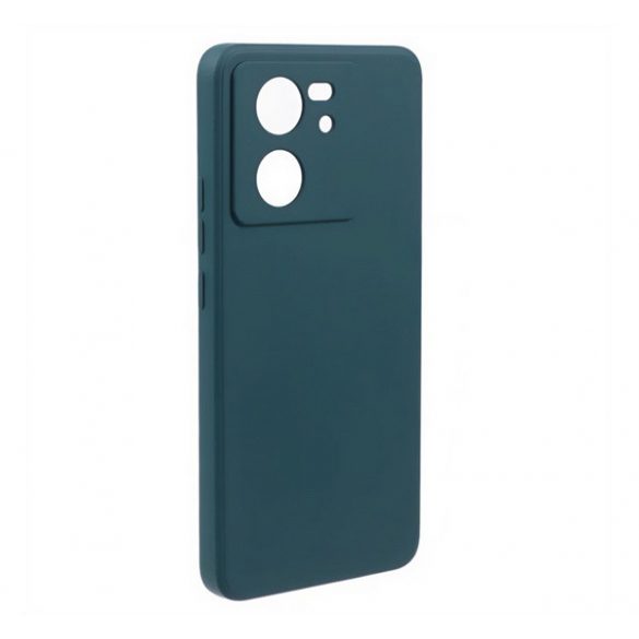 Protector de telefon din silicon (mat, microfibră de pluș interior anti-zgârieturi, premium) VERDE ÎNCHIS Xiaomi 13T Pro, 13T