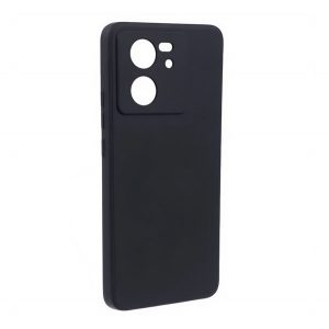 Protector de telefon din silicon (mat, microfibră de pluș interior anti-zgârieturi, premium) NEGRU Xiaomi 13T Pro, 13T