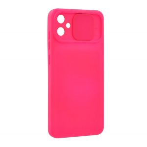 Protector din silicon pentru telefon (mat, interior din microfibră de pluș, protector pentru cameră) MAGENTA Samsung Galaxy A05 (SM-A055F)