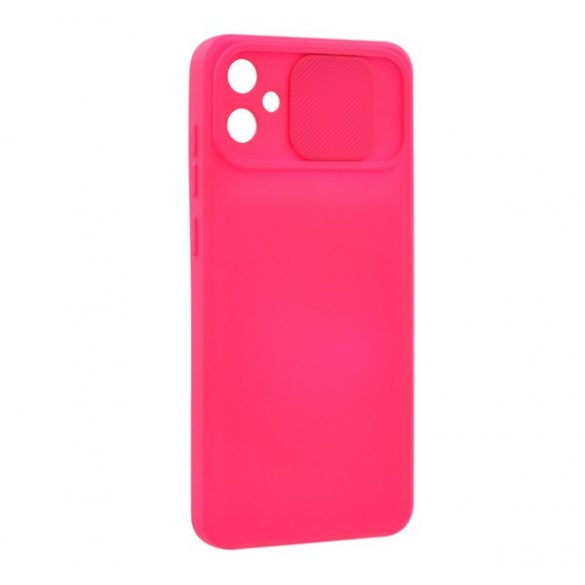 Protector din silicon pentru telefon (mat, interior din microfibră de pluș, protector pentru cameră) MAGENTA Samsung Galaxy A05 (SM-A055F)