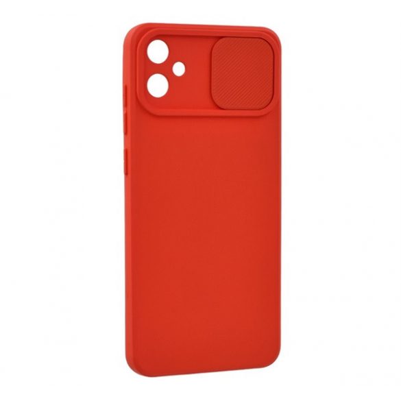 Protector de telefon din silicon (mat, interior din microfibră de pluș, protecție pentru cameră) ROȘU Samsung Galaxy A05 (SM-A055F)