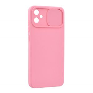 Protecție siliconică pentru telefon (mată, interior din microfibră plușată, protecție pentru cameră) CULOARE ROSE Samsung Galaxy A05 (SM-A055F)