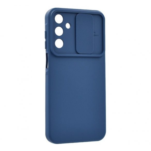 Protector de telefon din silicon (mat, interior din microfibră de pluș, protecție pentru cameră) ALBASTRU ÎNCHIS Samsung Galaxy A15 5G (SM-A156), Galaxy A15 (SM-A155)